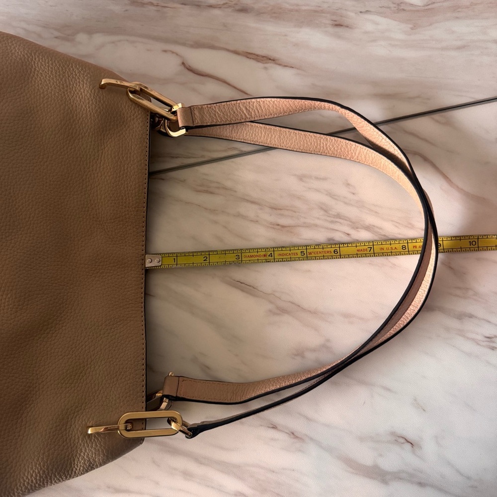 Michael Kors Soft Pebbled Leather Shoulder Bag – Blush Pink Stud Detail - Picture 12 of 17